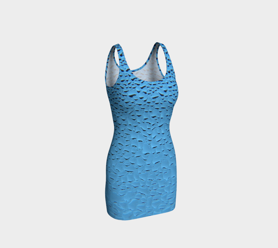 Blue Condensation Bodycon Dress 3D preview