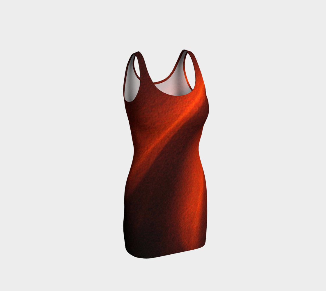 Red Chiaroscuro Bodycon Dress preview #1