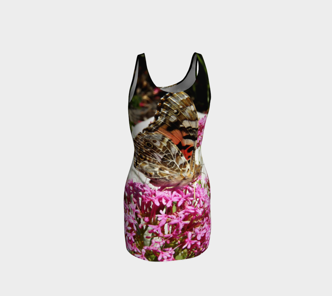 Aperçu de Painted Lady Butterfly Bodycon Dress #3