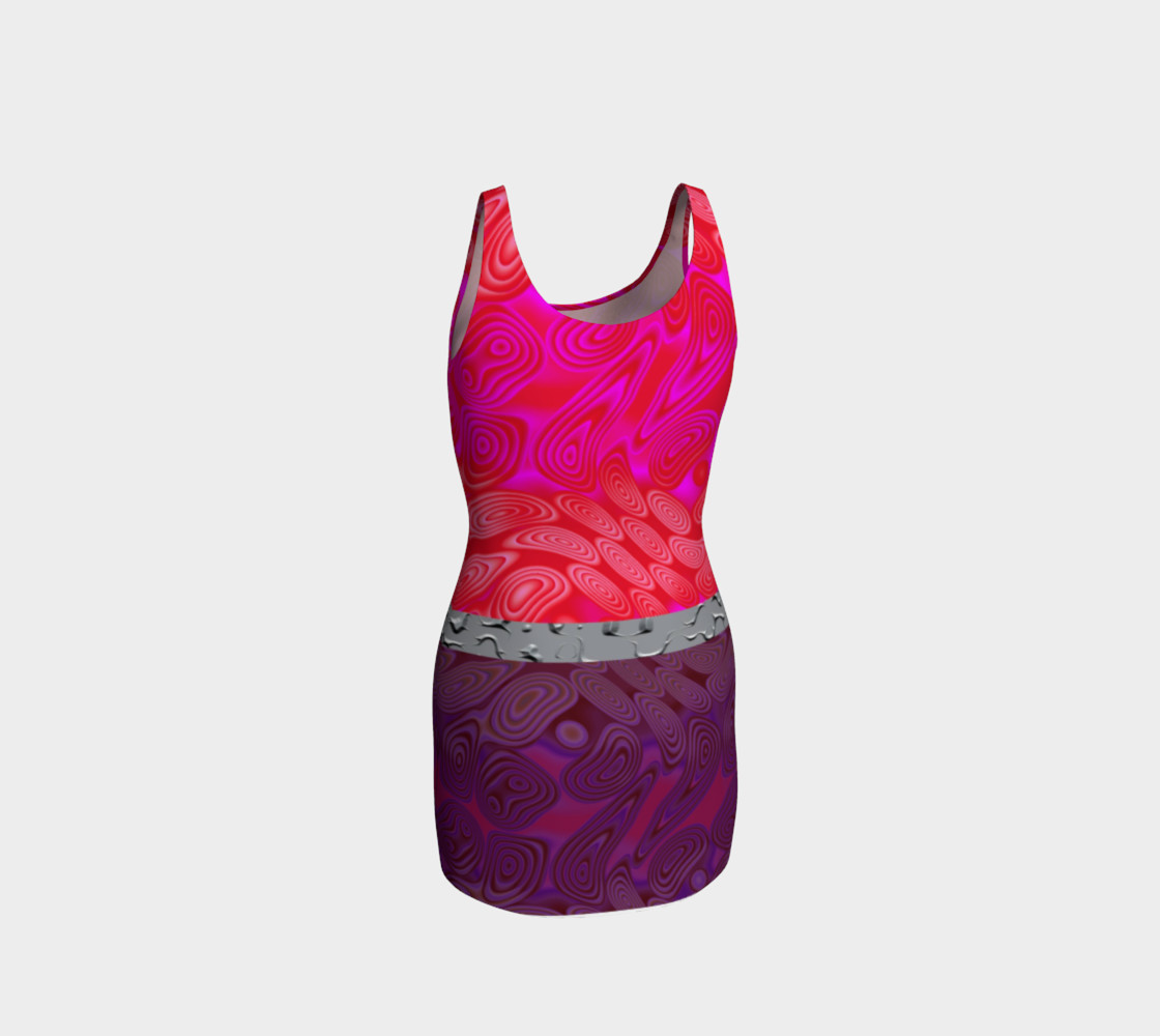 Pink and Purple Delight Bodycon Dress preview #3