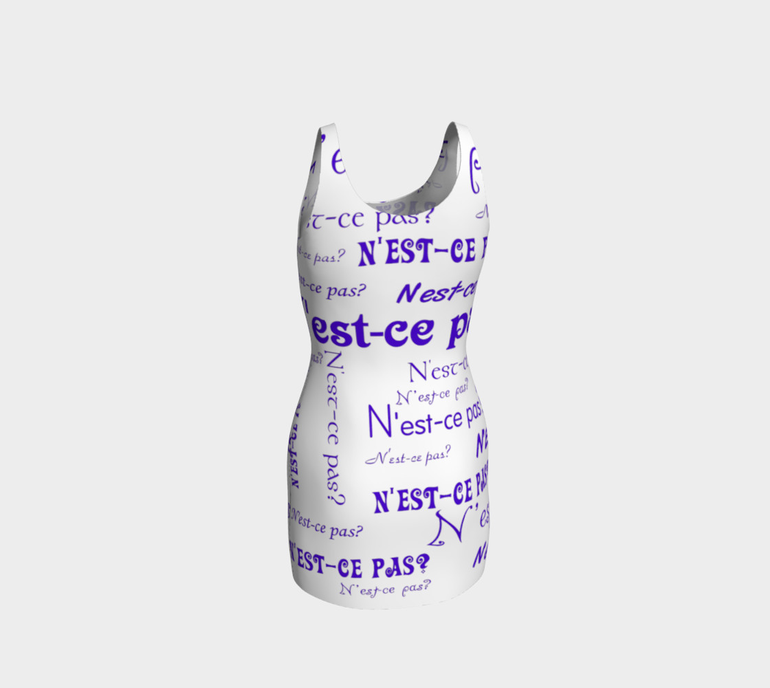 Purple N'est-ce Pas Bodycon Dress preview #3