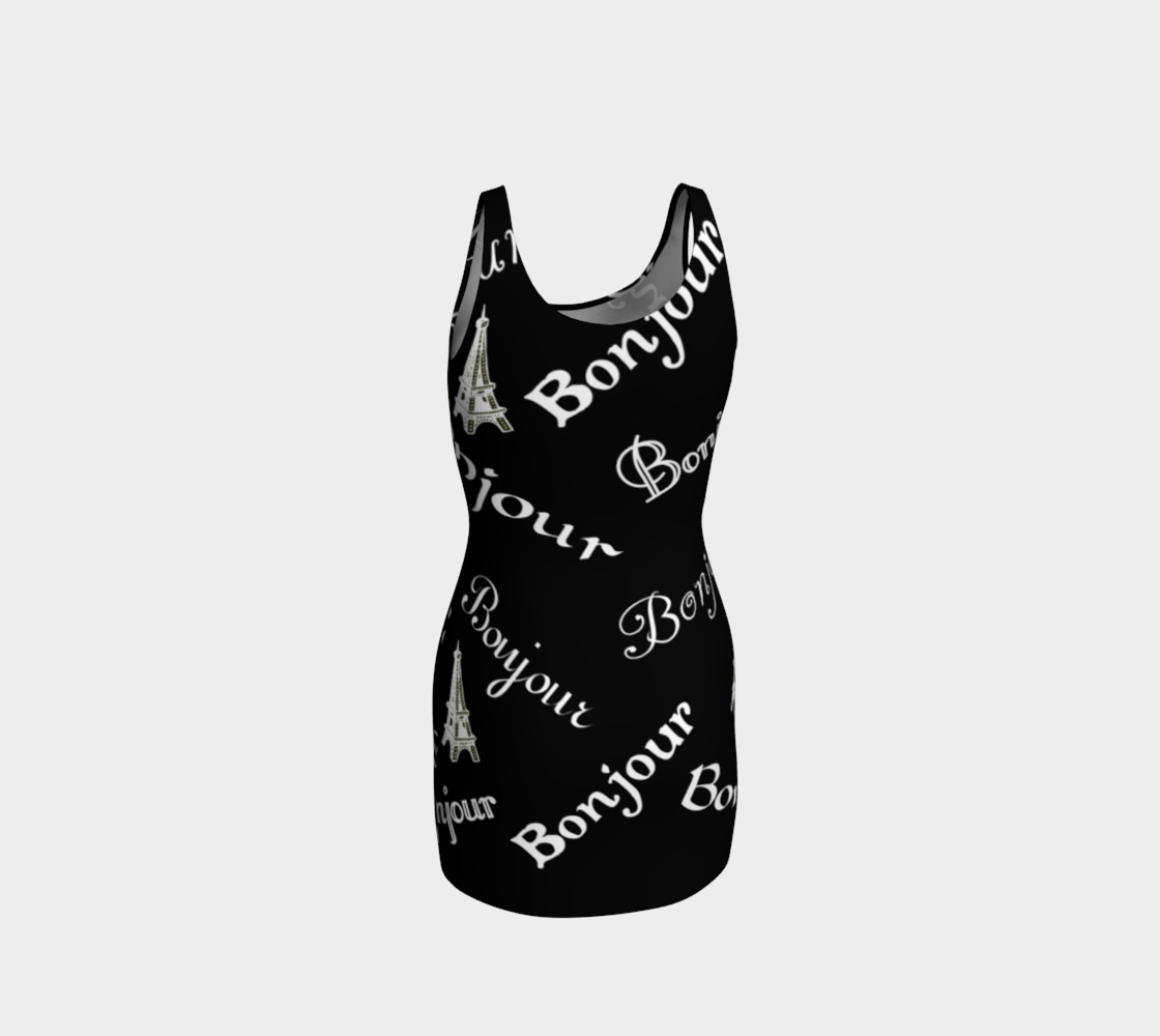 White Bonjour Bodycon Dress preview #3