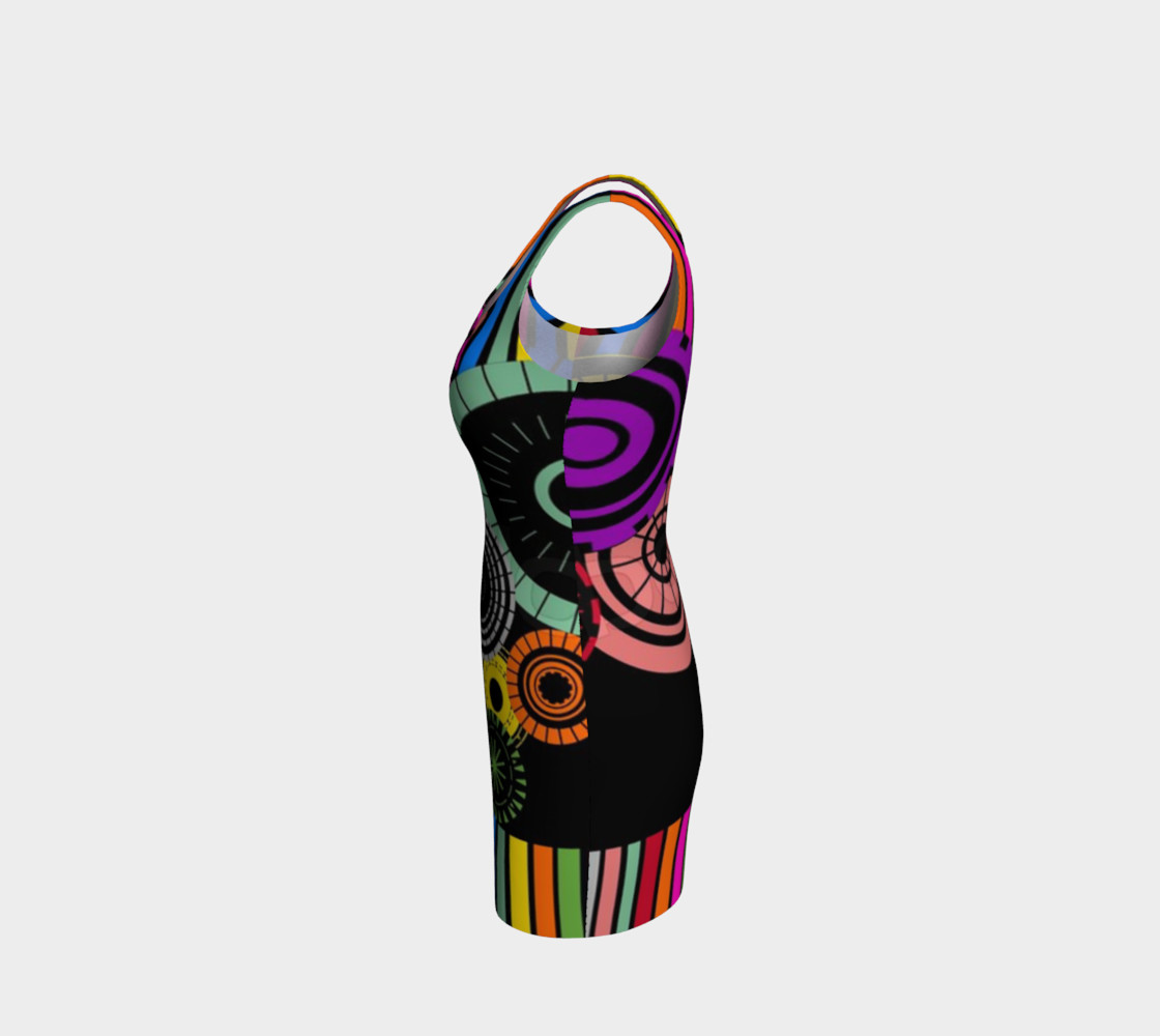 Striped Wheels Bodycon Dress by JoJo (1170006-B) preview #2