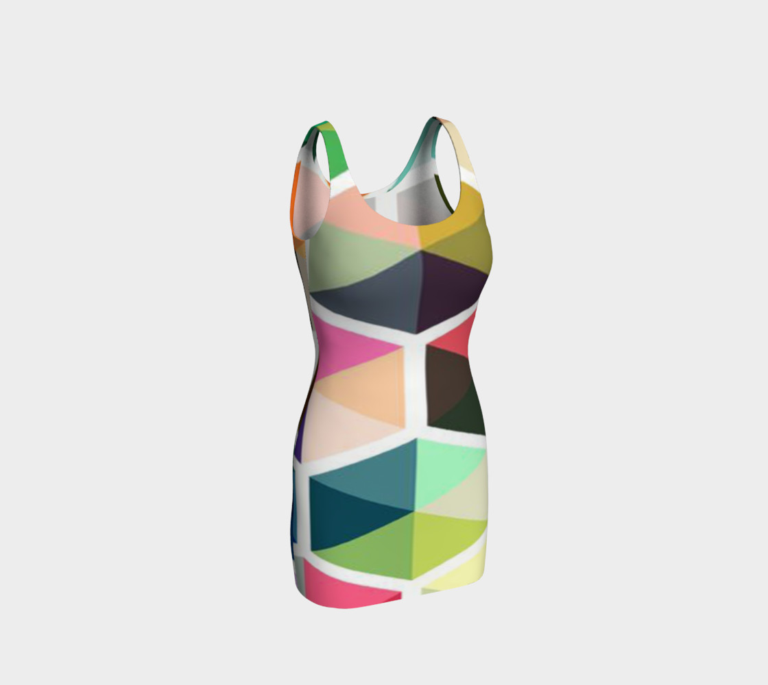 Rainbow Honeycomb Bodycon Dress by JoJo (1170010-B) preview #1