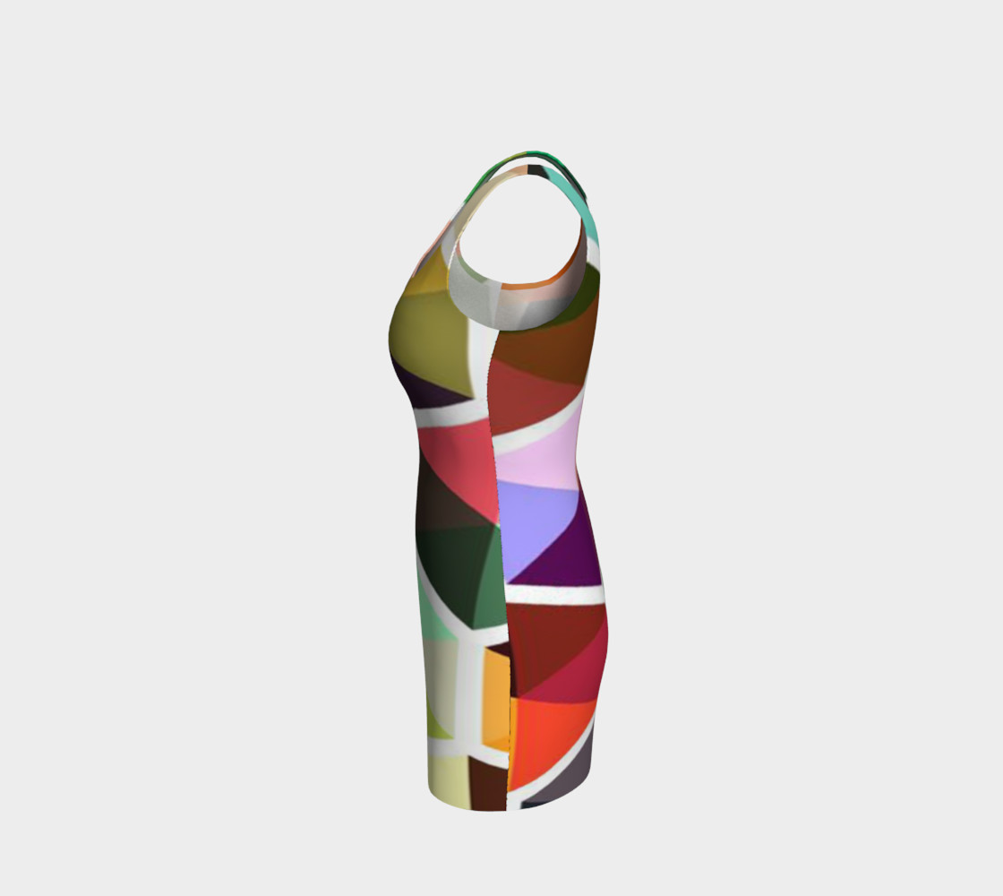Rainbow Honeycomb Bodycon Dress by JoJo (1170010-B) preview #2