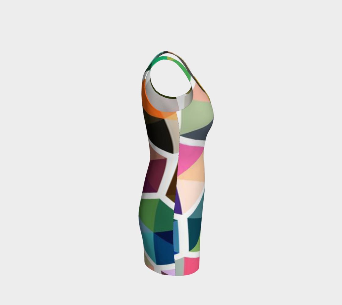 Rainbow Honeycomb Bodycon Dress by JoJo (1170010-B) preview #4
