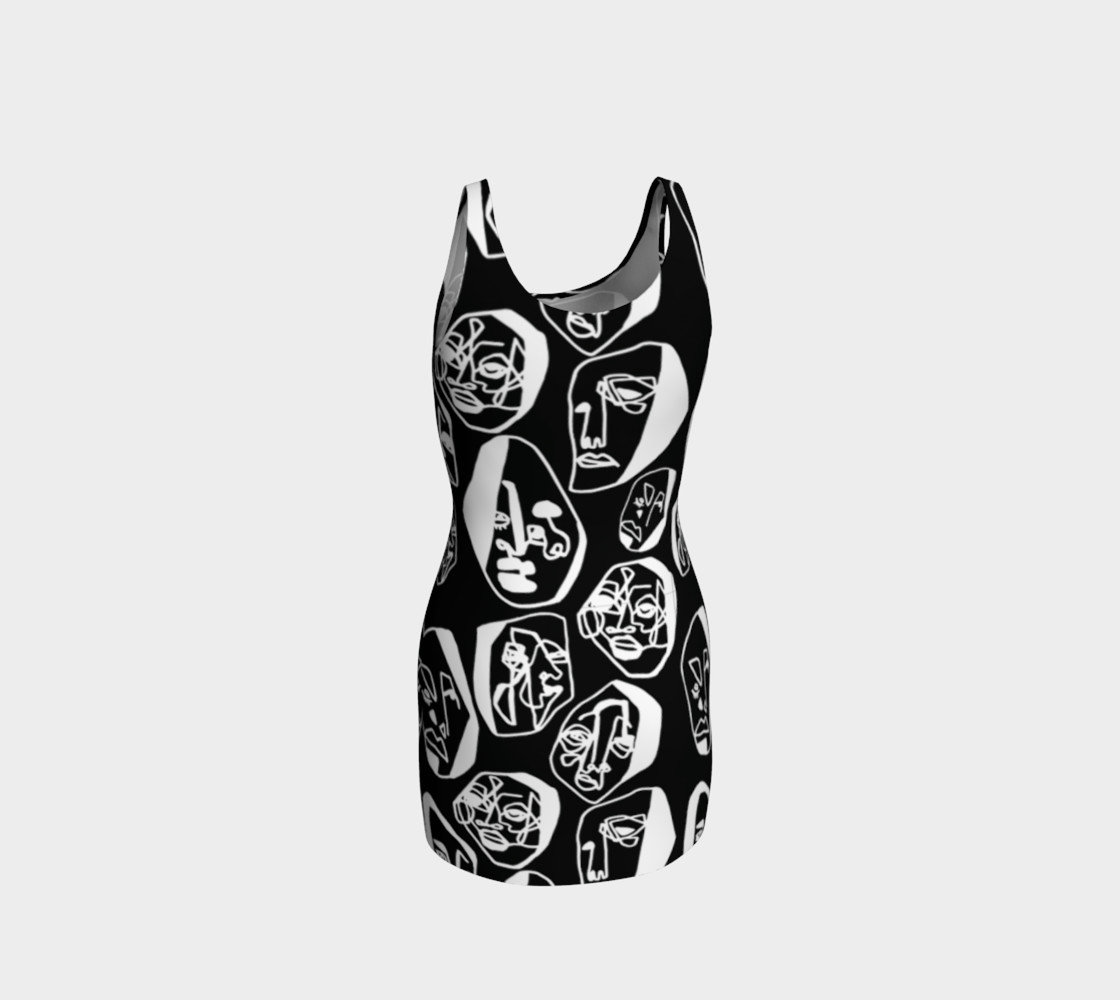 7 FACES OF CURSE BODYCON BLACK preview #3