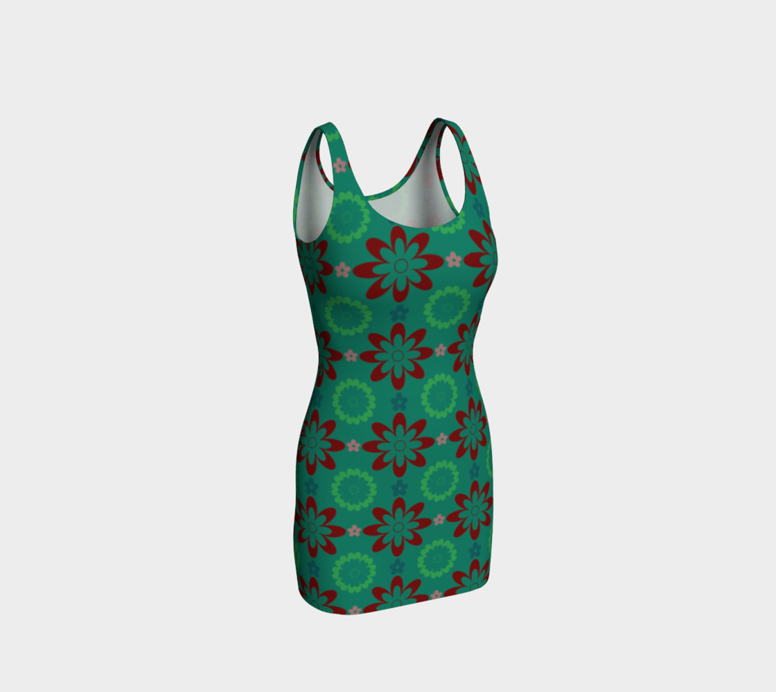 Clash of the Flowers Bodycon Dress Miniature #2
