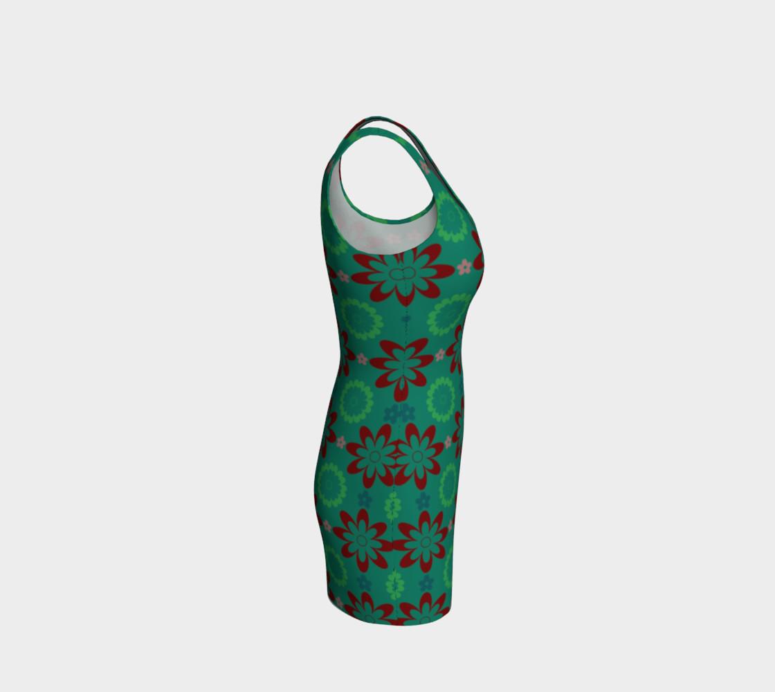 Aperçu de Clash of the Flowers Bodycon Dress #4
