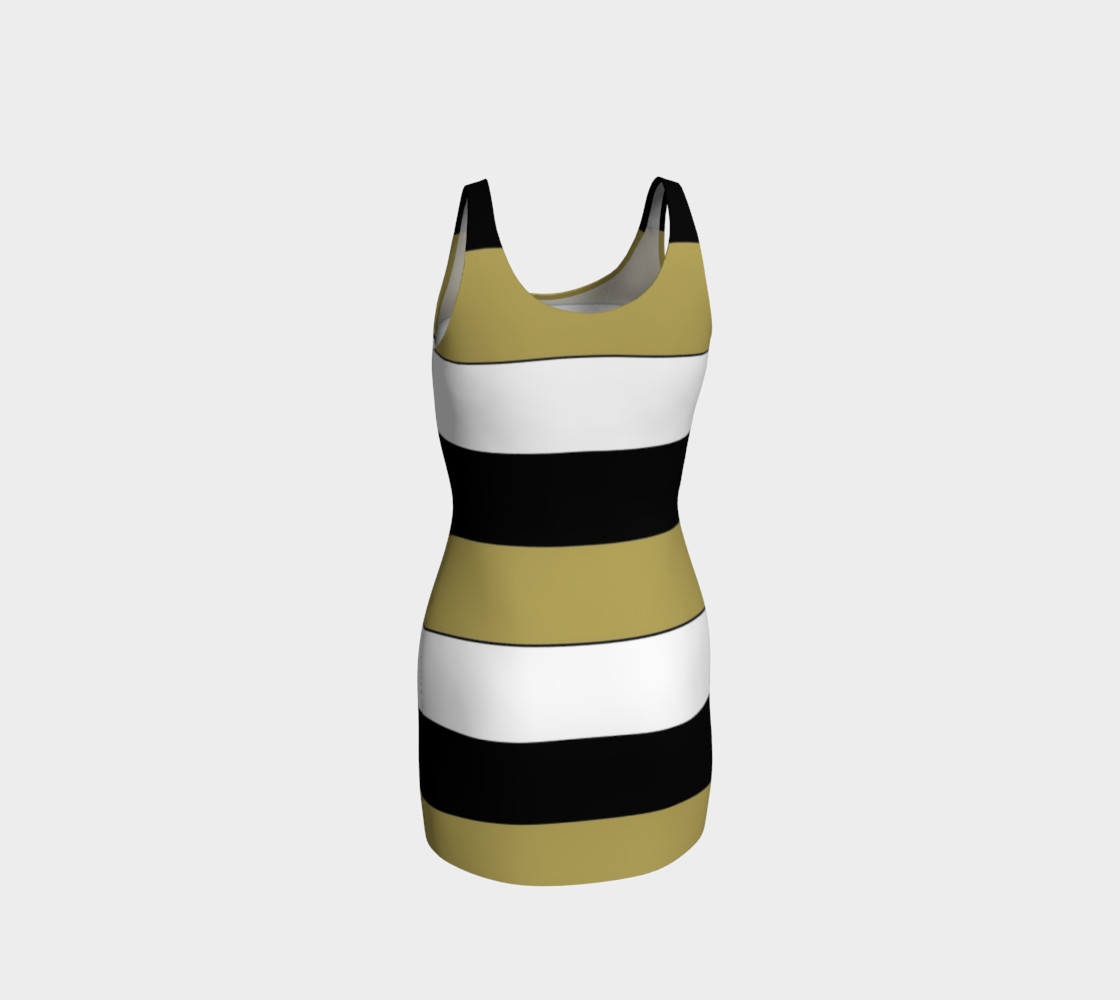Elegant Black White Brown Gold Stripes Pattern preview #3
