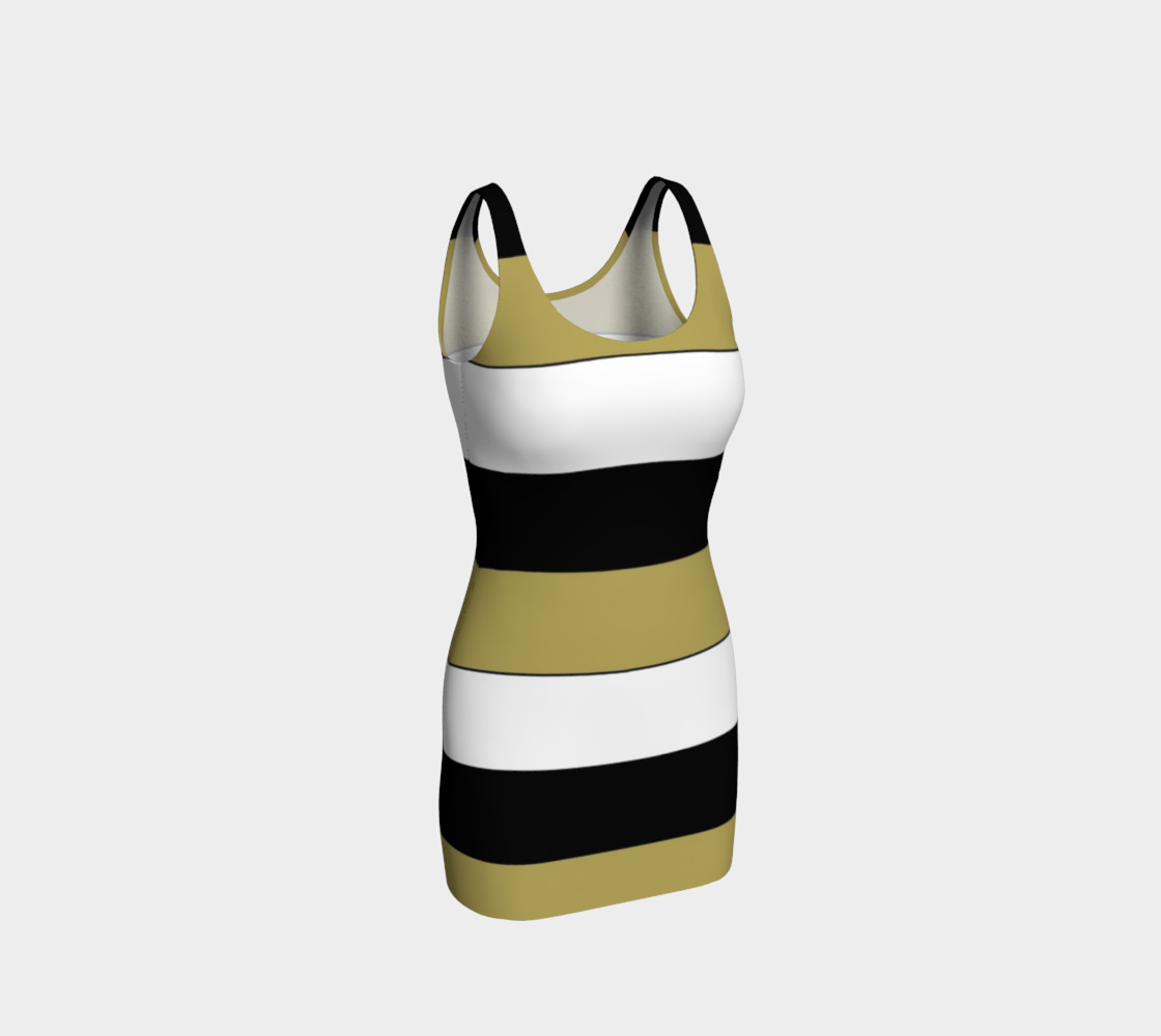 Elegant Black White Brown Gold Stripes Pattern preview #1