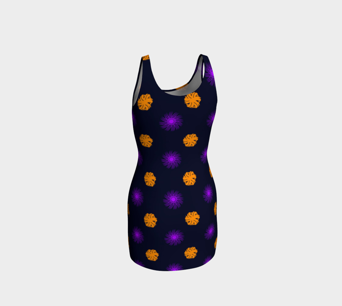 Clash of the Funky Swirls Bodycon Dress preview #3