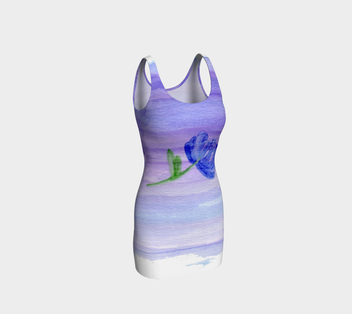 Mum Flower Bodycon Dress preview #1