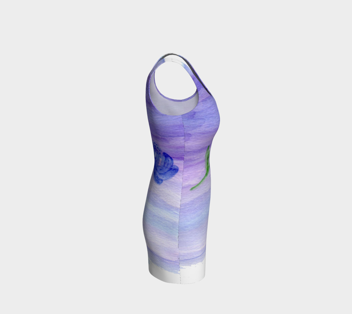 Mum Flower Bodycon Dress preview #4