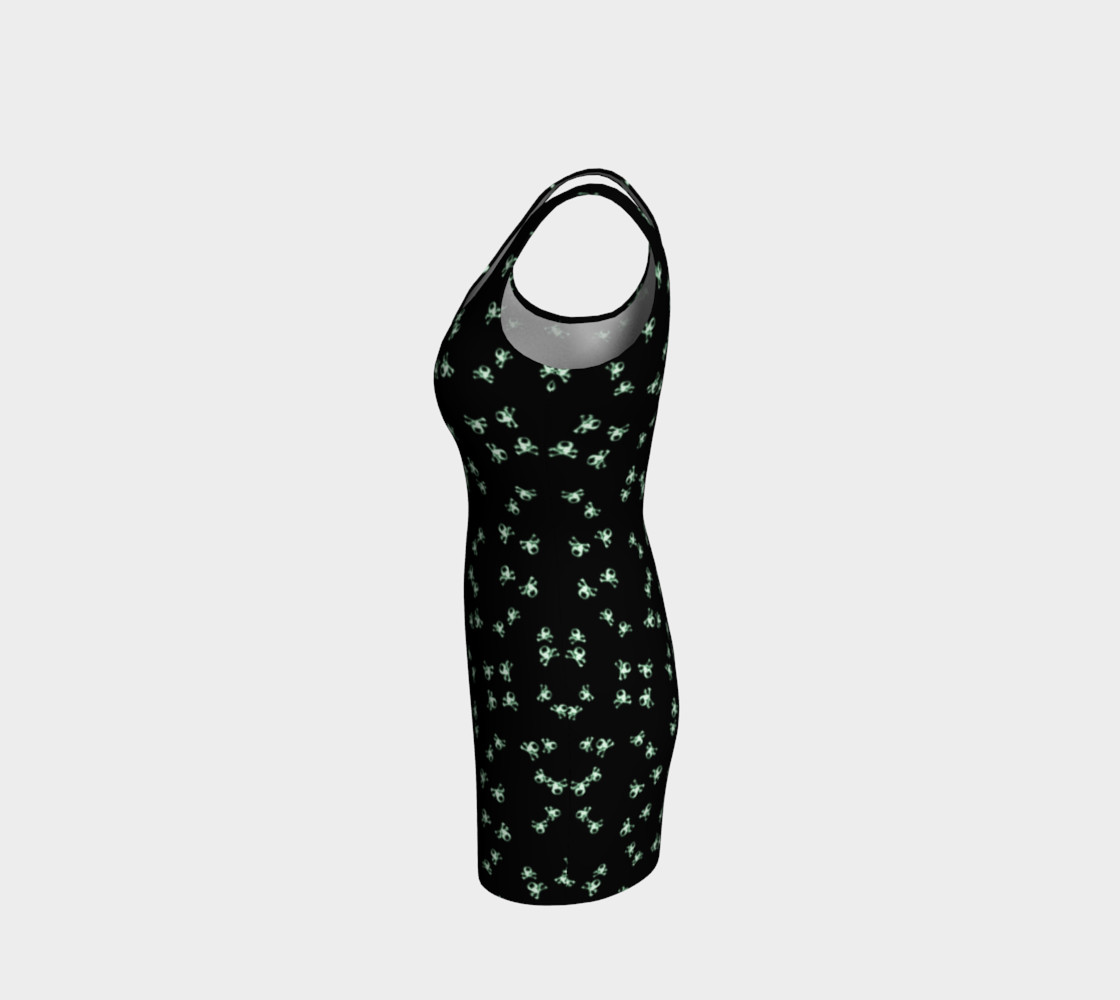 Poison Skulls Goth Print Dress preview #2