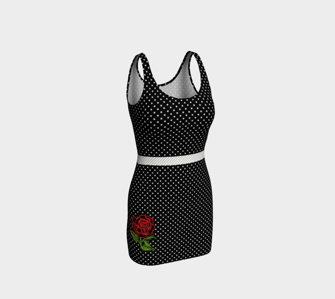 Rockabilly Rose Pinup Swing Dress preview #1