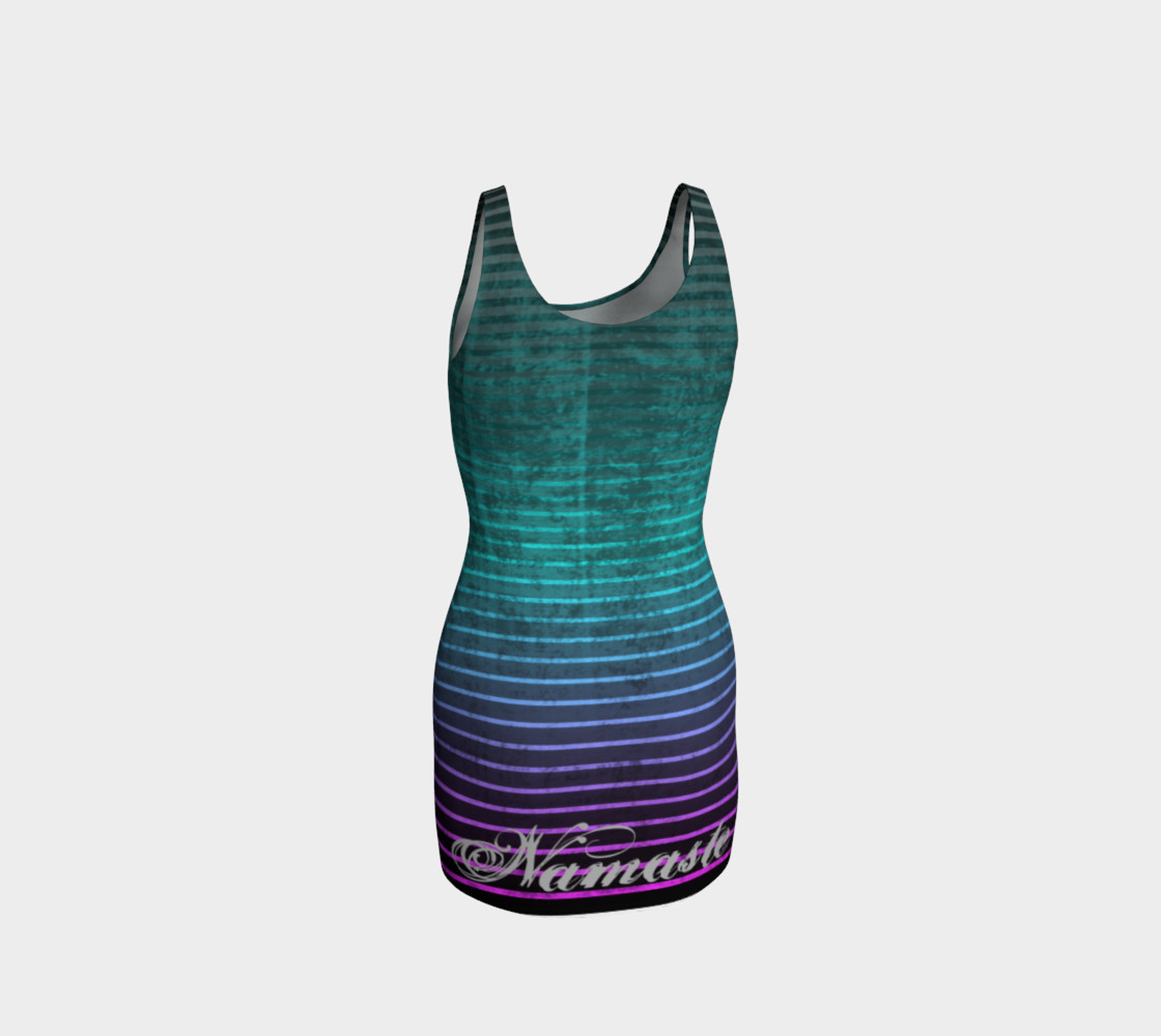 Umsted Design Namaste Distressed Striped Bodycon Dress preview #3