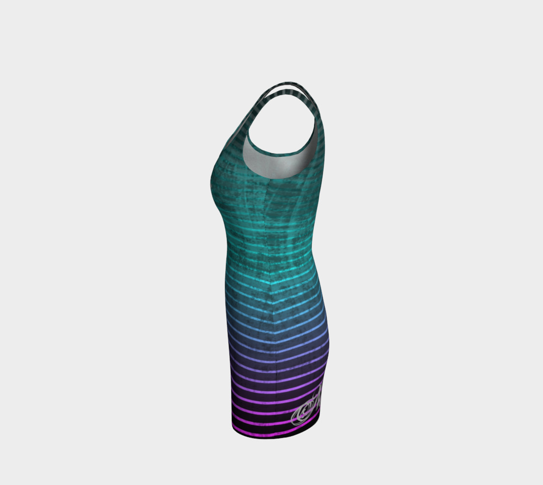 Umsted Design Namaste Distressed Striped Bodycon Dress preview #2