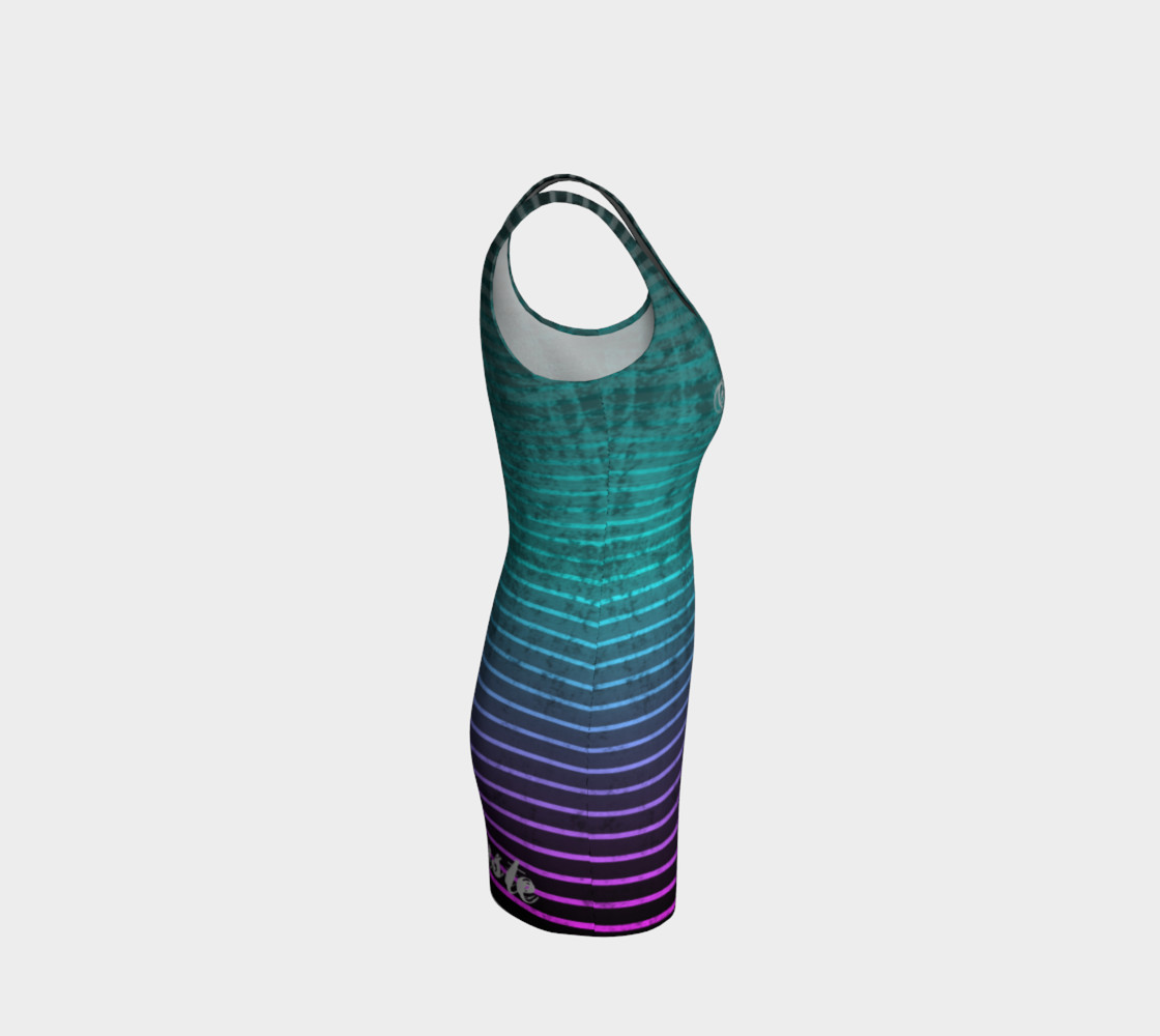 Umsted Design Namaste Distressed Striped Bodycon Dress preview #4