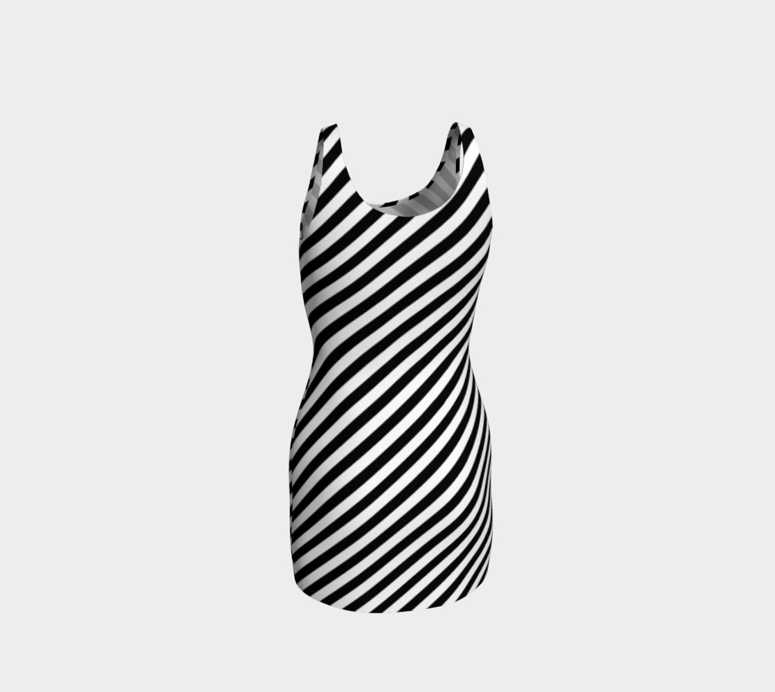 Red Rose Stripe Goth summer dress preview #3