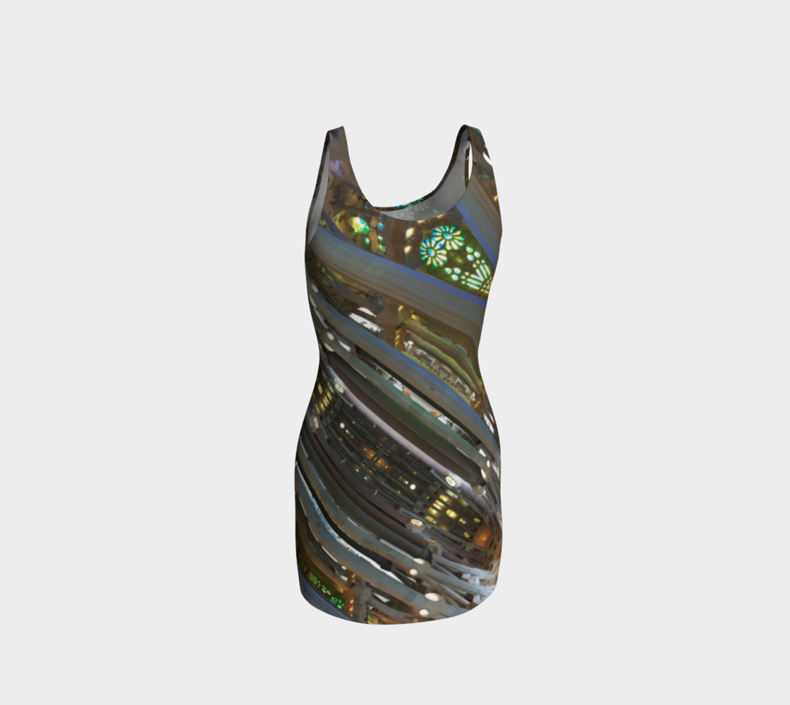 Sagrada Familia Twist striped colourful pattern preview #3