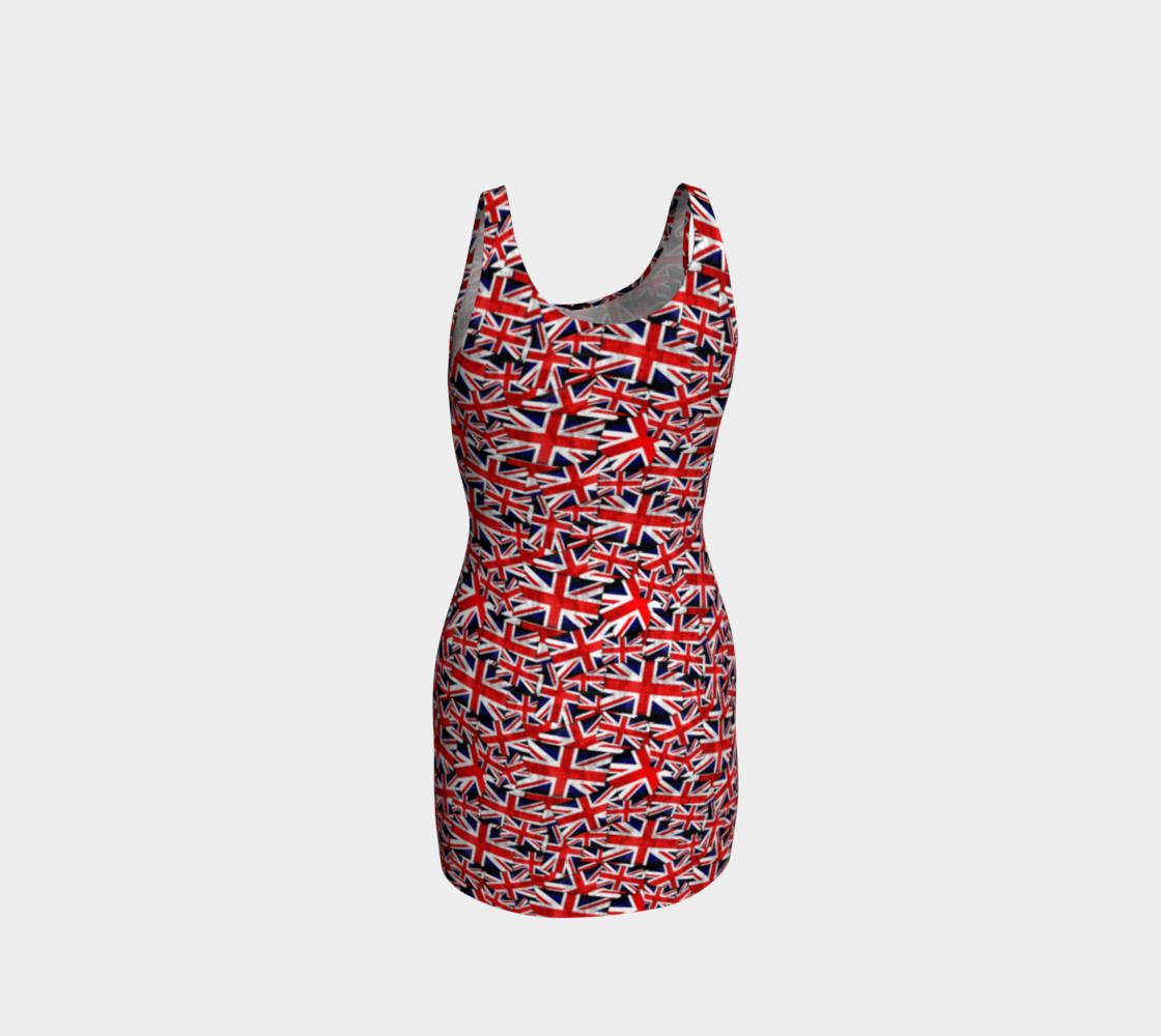 union jack bodycon dress