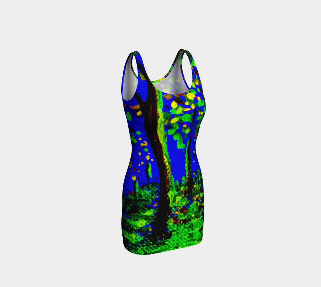 Magic Trees at Midnight Bodycon Dress preview #1