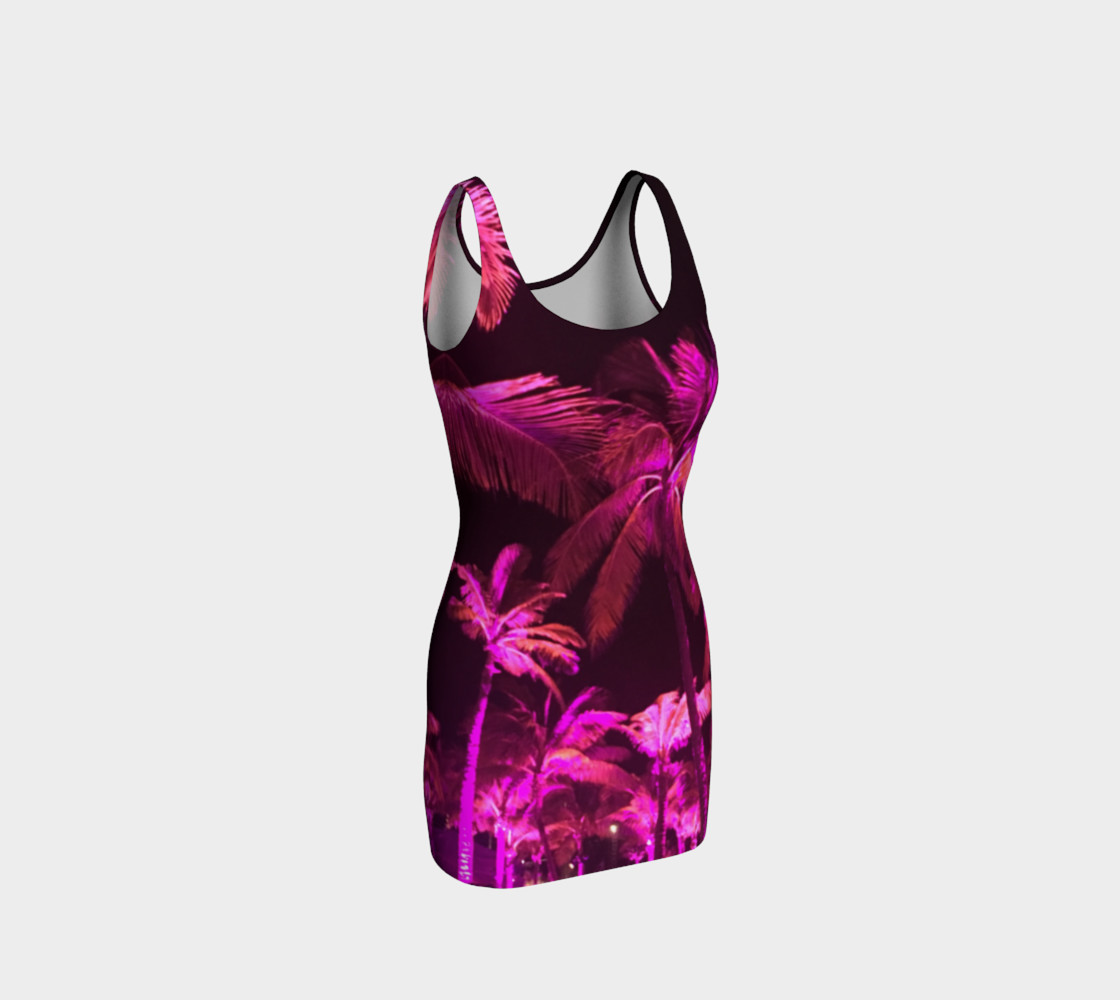 Pink Palms Tank Dress preview #1