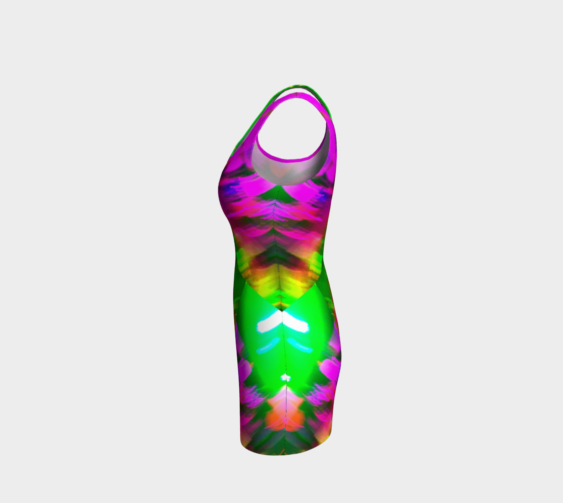 Aperçu de Pink and Green Splash Stacked Tank Dress #2