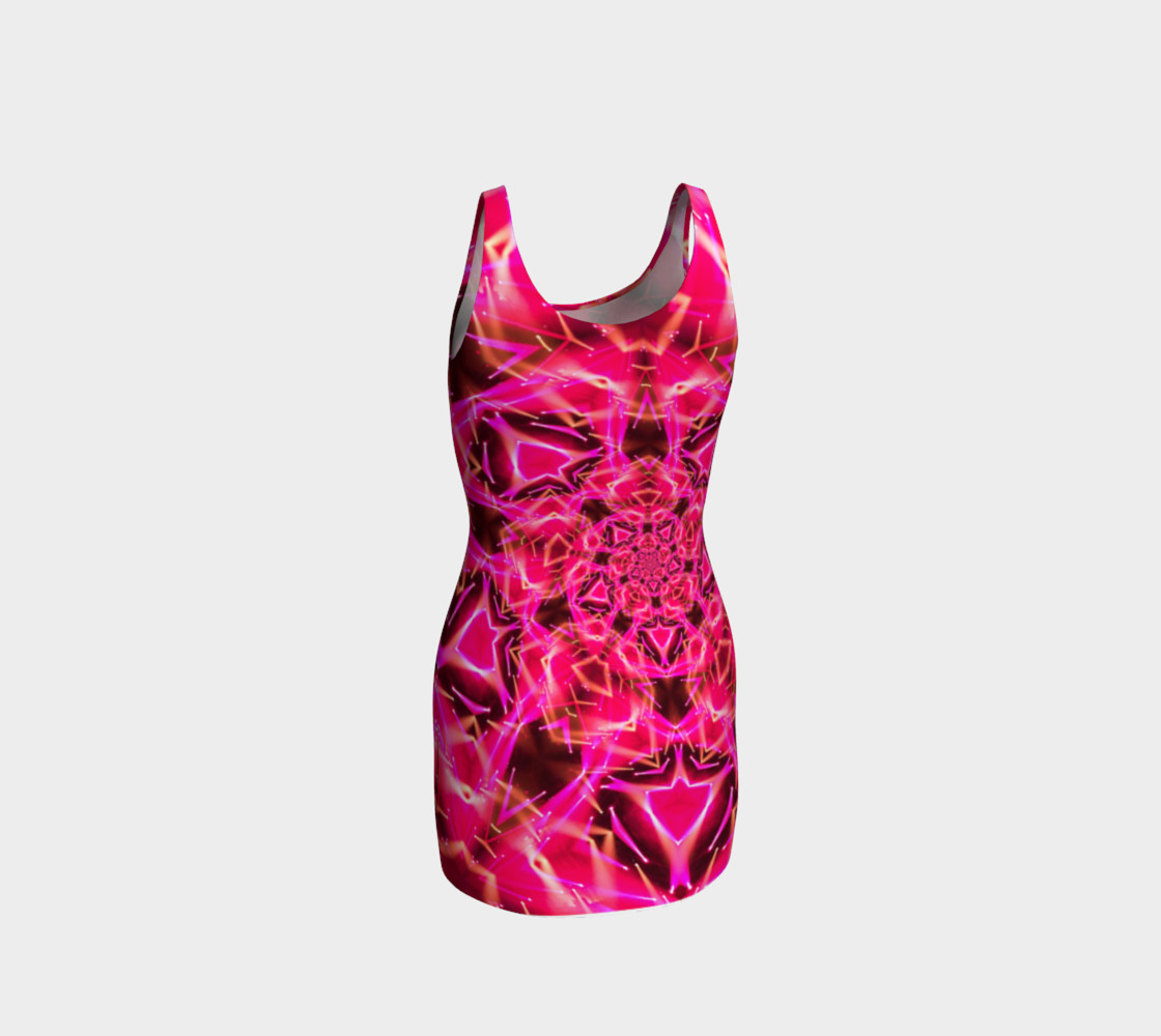 Shocks My Brain Pink Tank Dress preview #3
