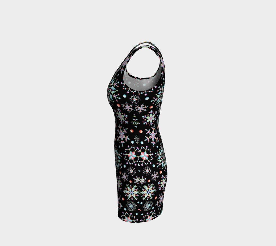 Aperçu de Prismatic Snowflakes Bodycon Dress #2