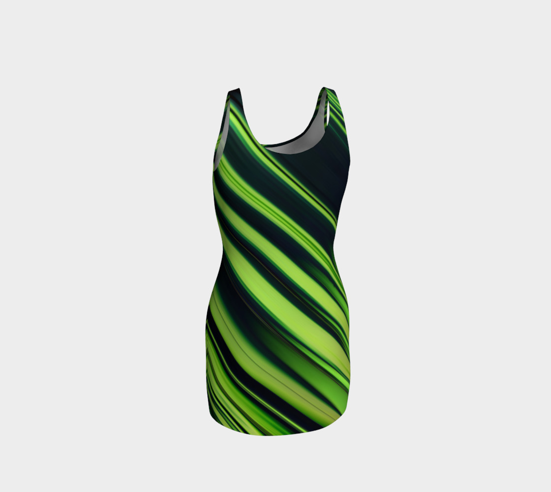Diagonal Stripes in Various Shades of Green preview #3