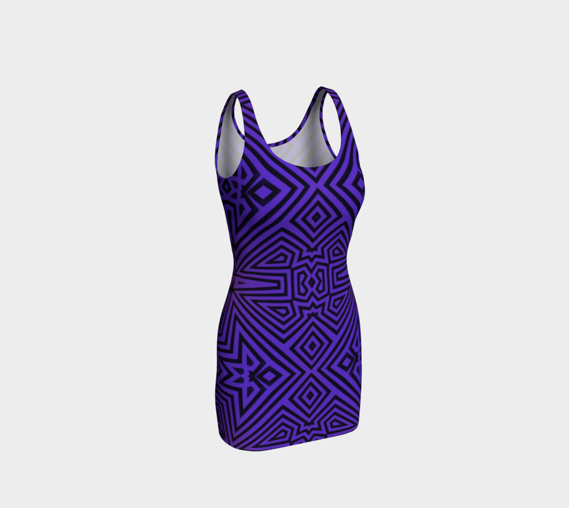 Purple/Black Tribal Pattern 3D preview