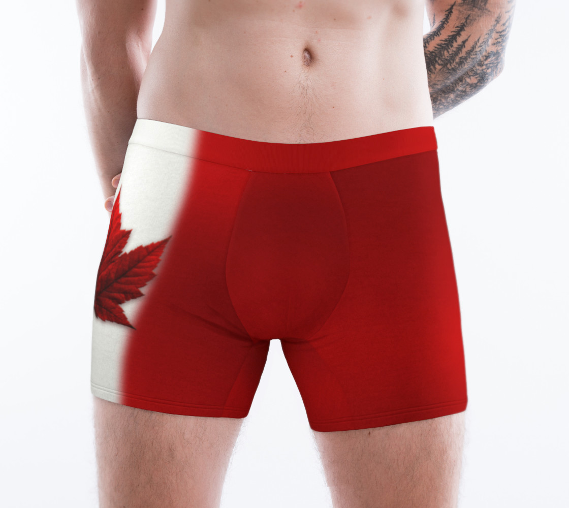Canada Flag Underwear Sporty Canada Boxer Shorts preview #1