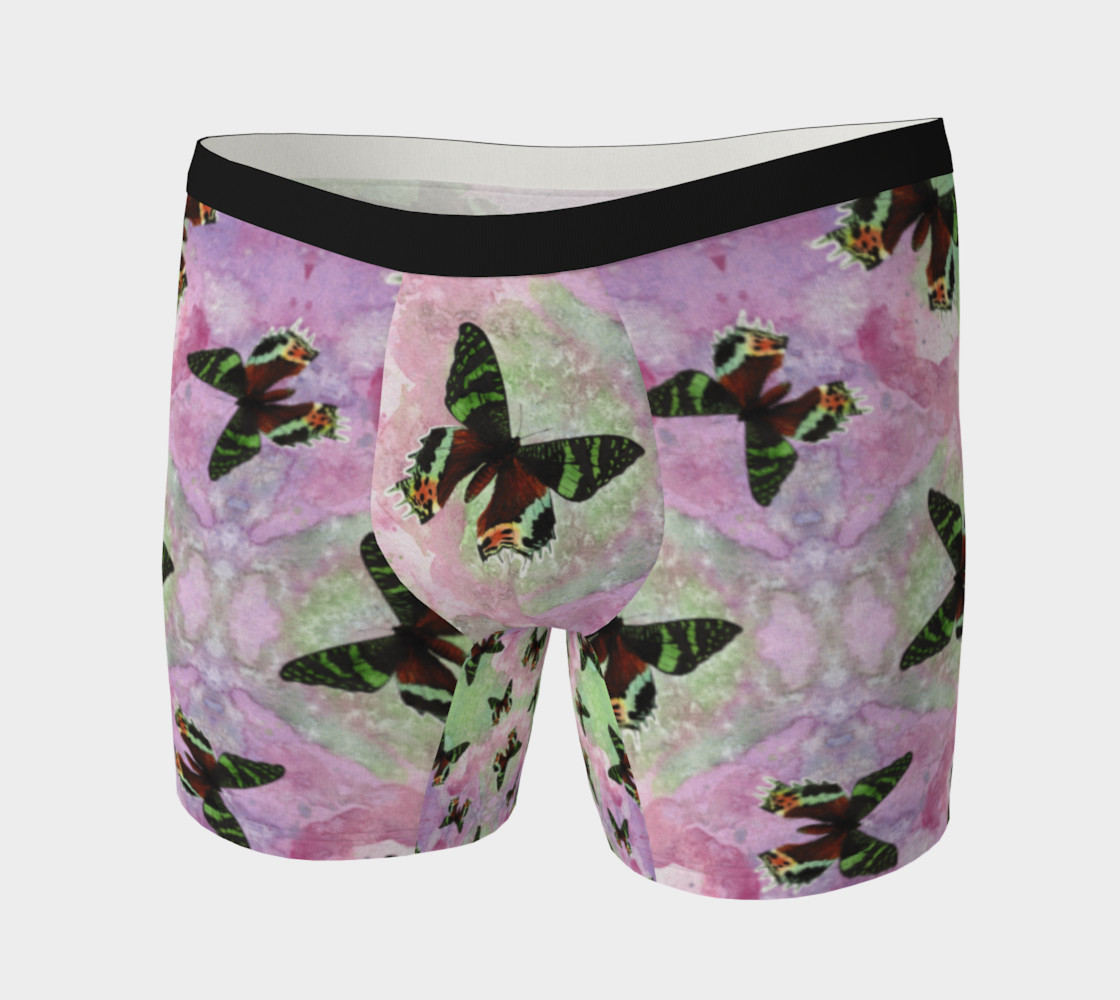Aperçu de Urania Ripheus butterflies pattern Boxer Brief #3