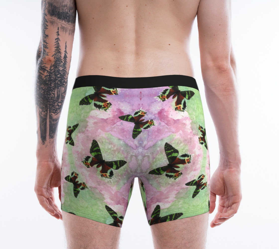 Aperçu de Urania Ripheus butterflies pattern Boxer Brief #2