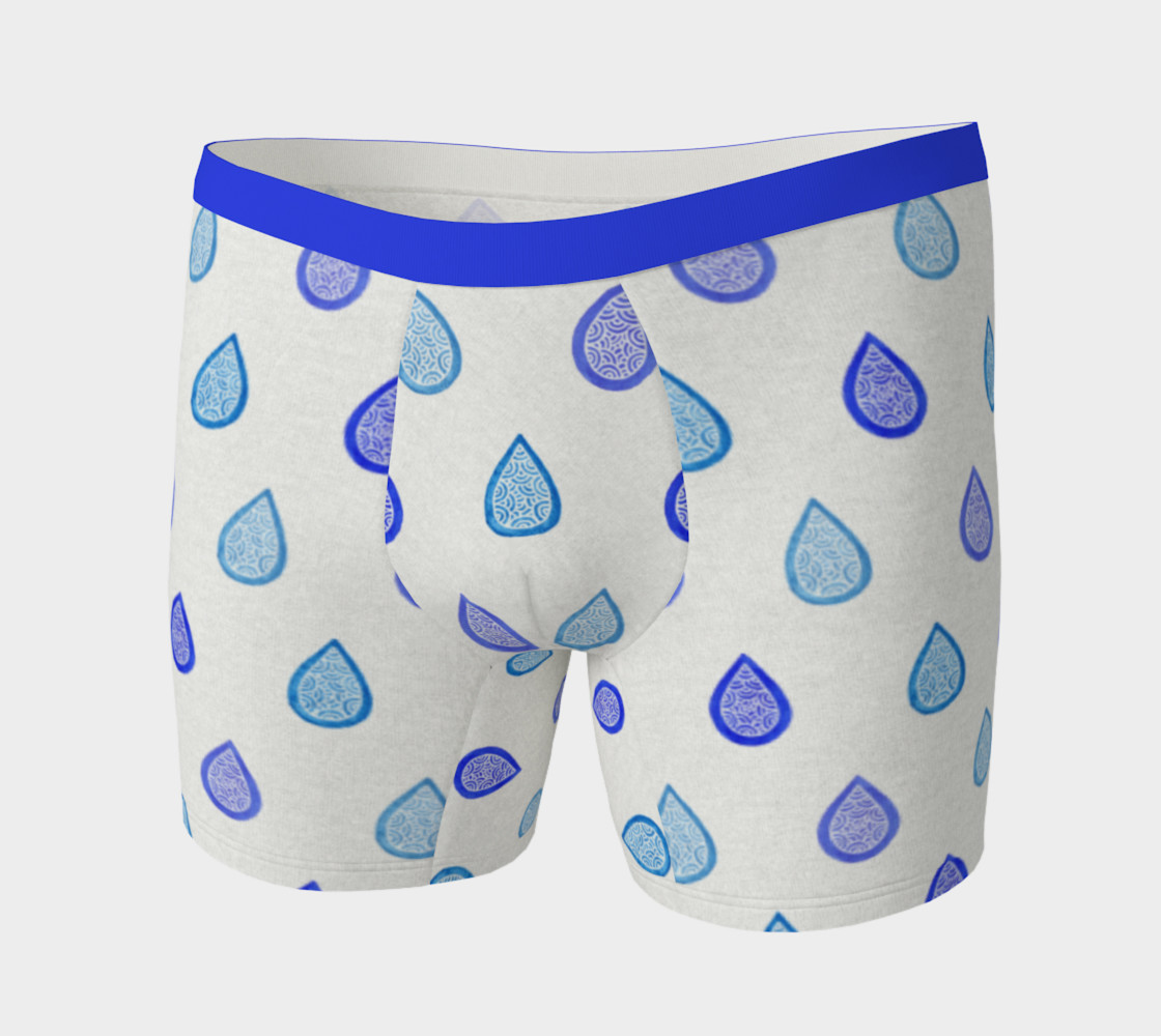 Aperçu de Blue raindrops Boxer Brief #3