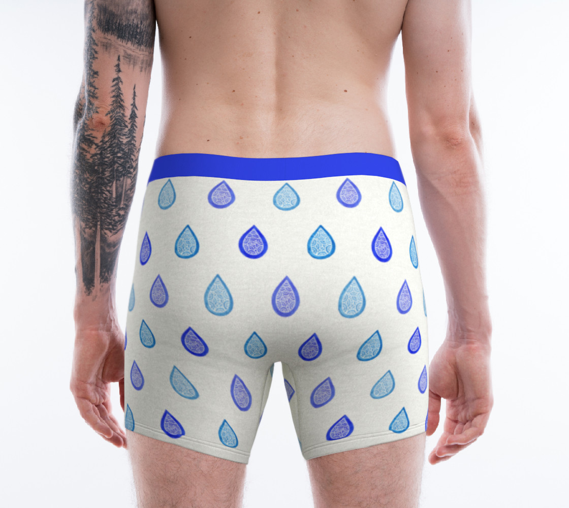 Aperçu de Blue raindrops Boxer Brief #2