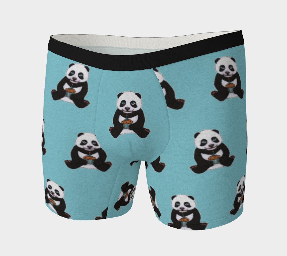 Aperçu de Baby panda's birthday pattern Boxer Brief #3