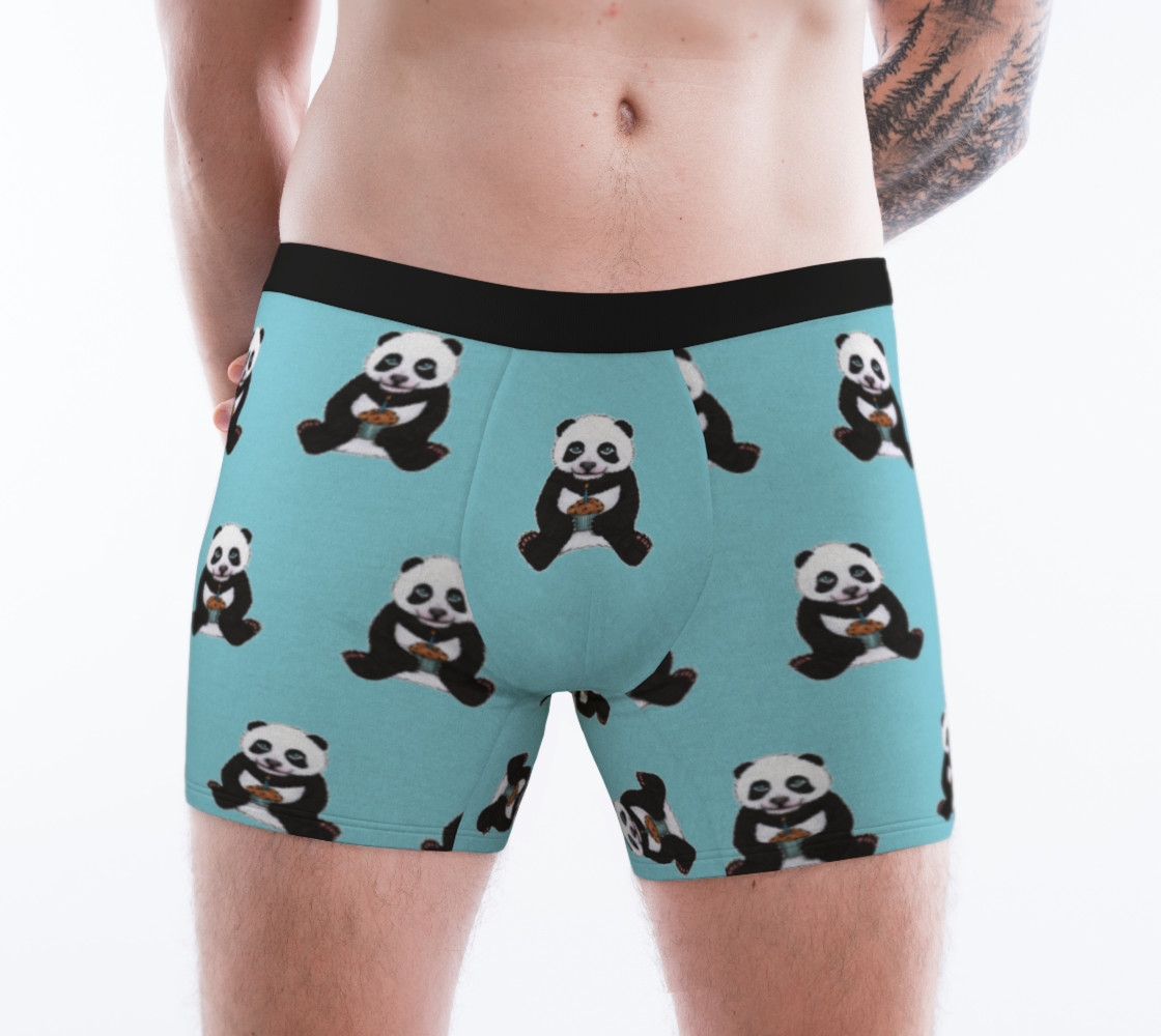 Aperçu de Baby panda's birthday pattern Boxer Brief #1