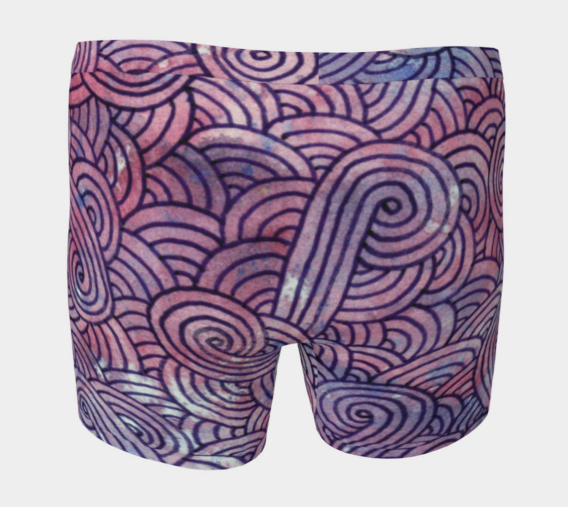 Aperçu de Purple swirls doodles Boxer Brief #4