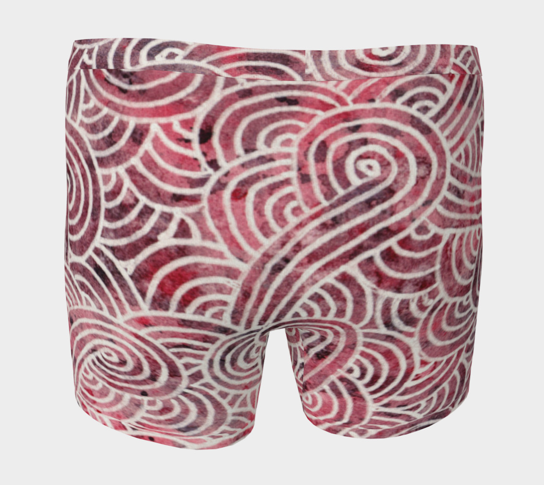 Aperçu de Red and white swirls doodles Boxer Brief #4