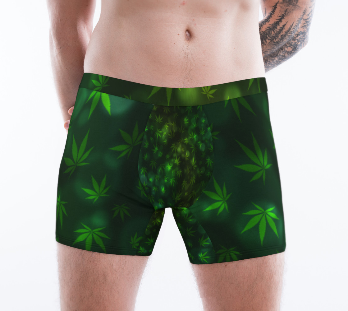 Shining Pot Leaves Boxers 3D preview
