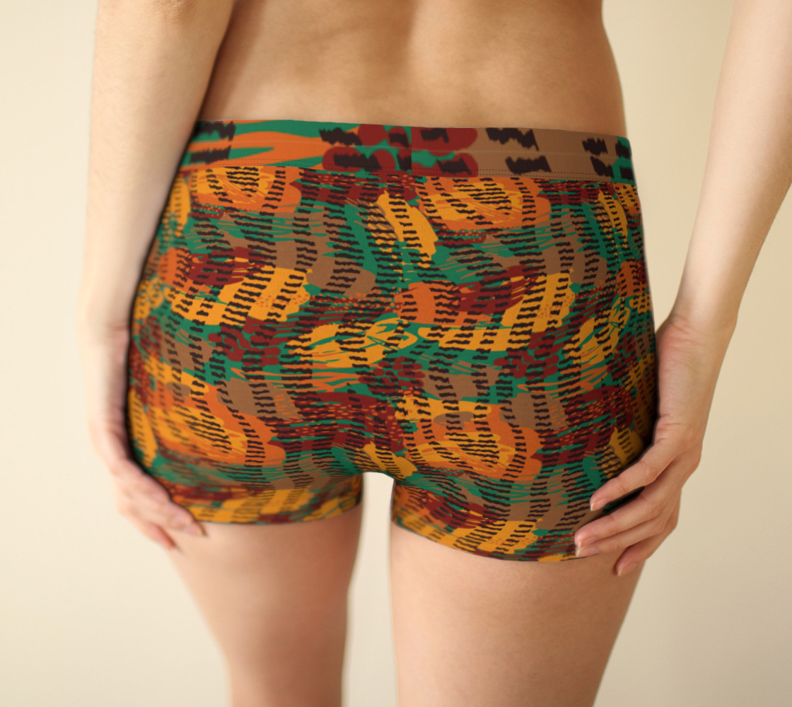 Abstract Animal Stripes BoyShorts preview #2