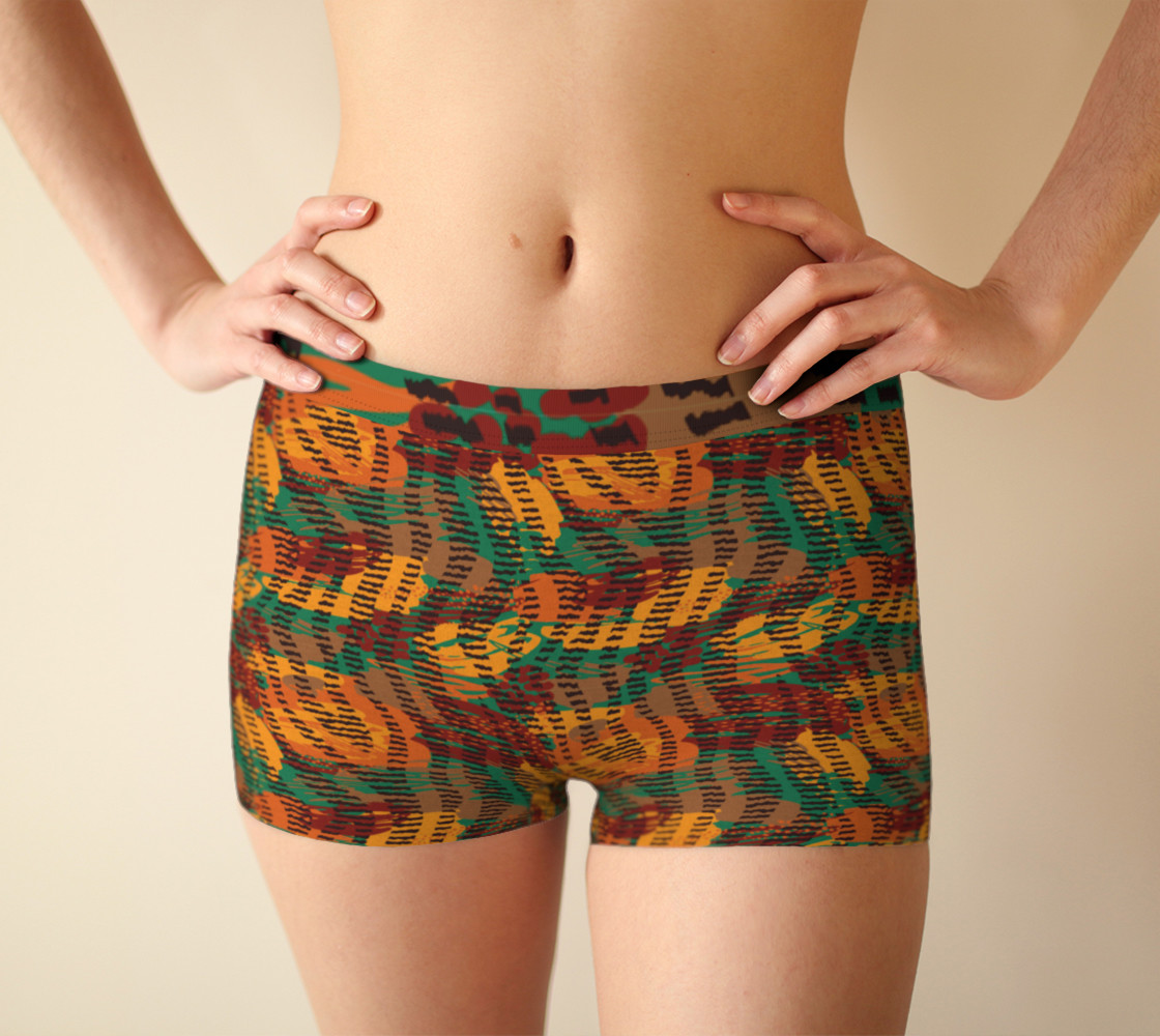 Abstract Animal Stripes BoyShorts preview #1