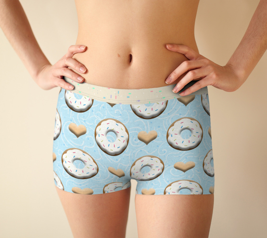 Blue Sprinkle Donut Boyshorts preview #1