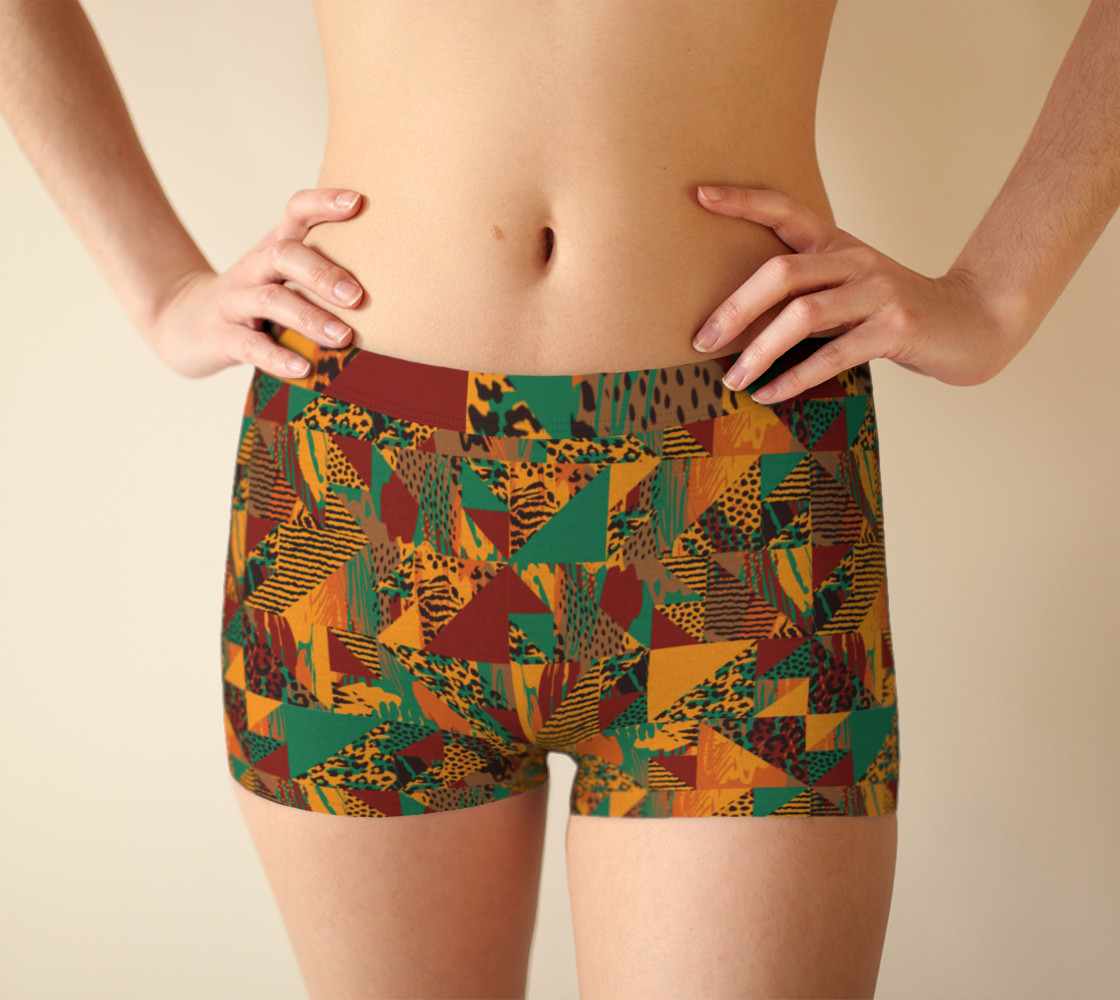 Abstract Safari Print Boyshorts preview #1
