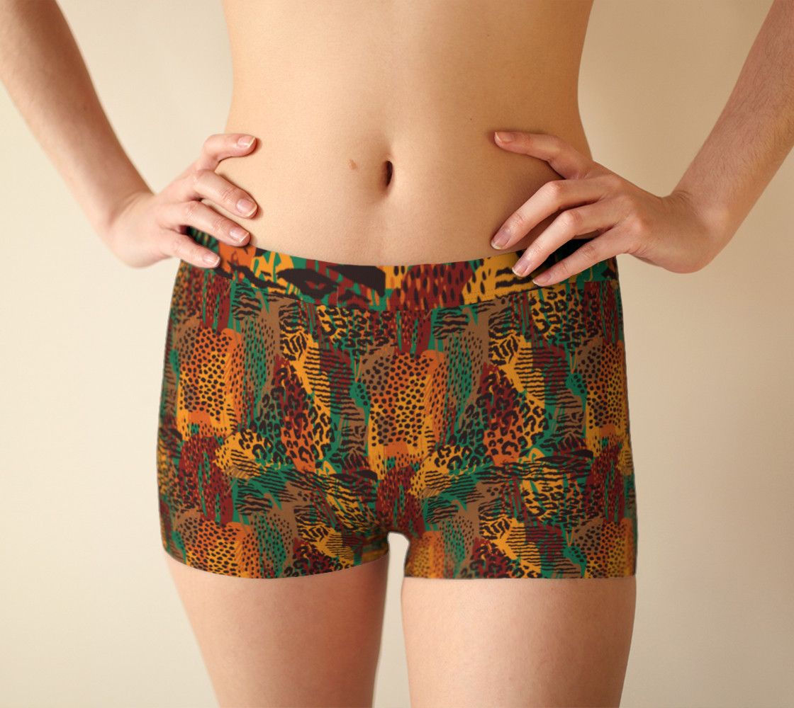 Safari Animal Print Mashup Boyshorts preview #1