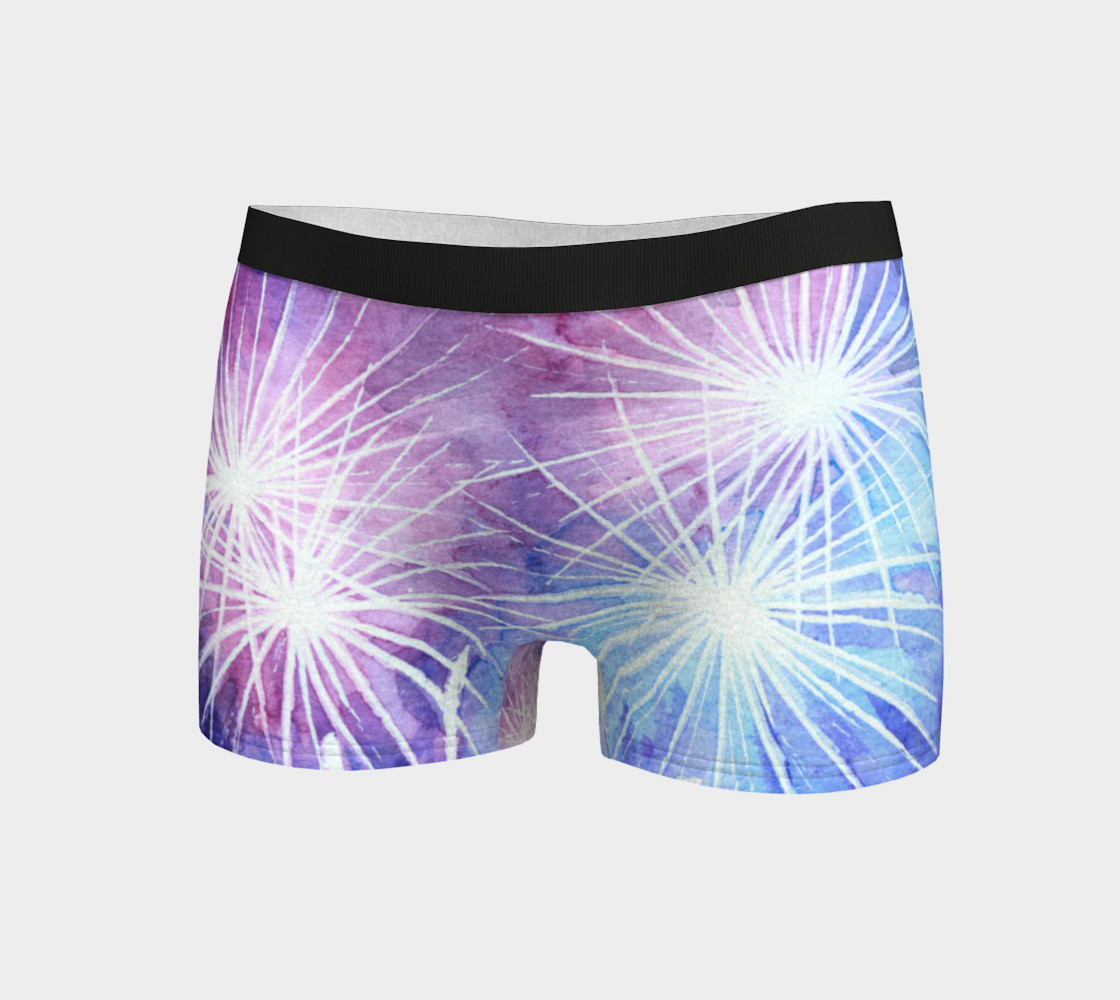 Blue and pink fireworks Boyshort preview #3