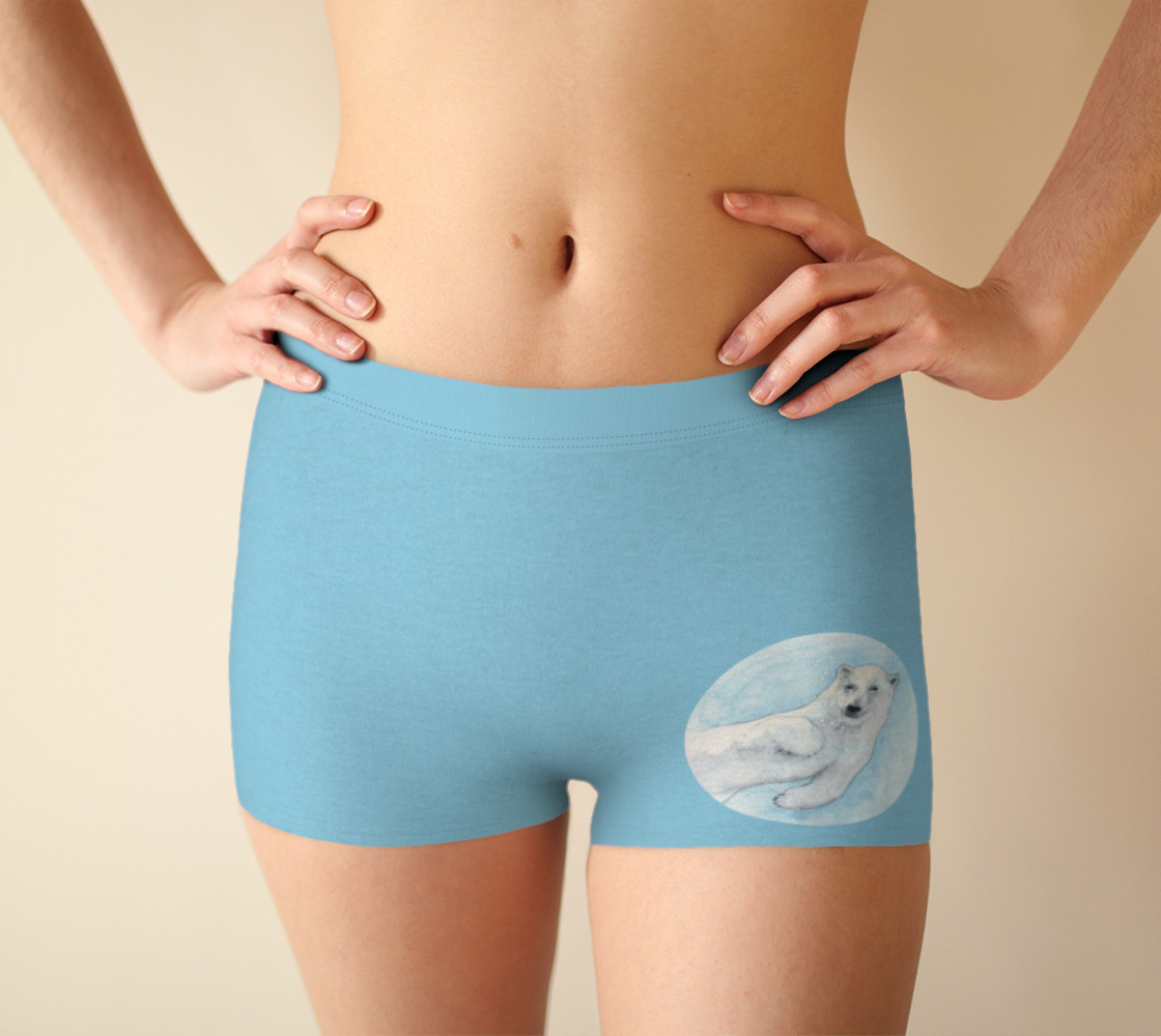 Polar bear underwater Boyshort preview #1